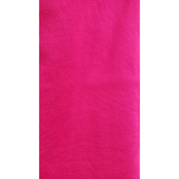 Talbots Petites Textured Straight Leg Cotton Blend Stretch Pink Pants Size 12P - Picture 7 of 7